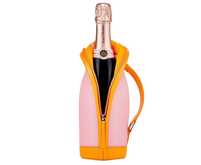 Veuve Clicquot Brut Rose 750ml With Personalized Holiday Ice Jacket