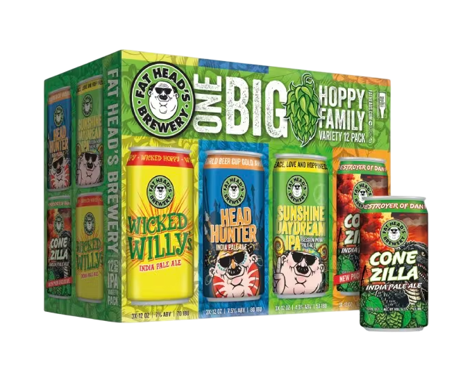 Fat Heads One Big Hoppy Family Variety 12oz 12-Pack Can