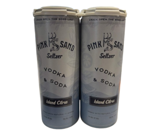 Pink Sand Vodka And Soda Island Citrus 12oz 4-Pack Can