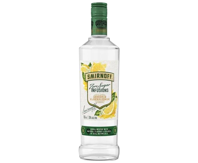 Smirnoff Zero Sugar Lemon & Elderflower 750ml (DNO P1/P4)