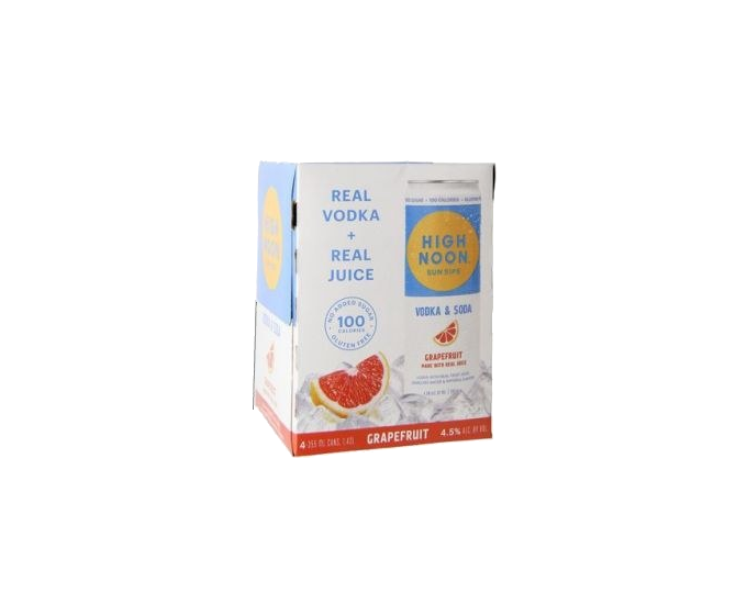 High Noon Vodka & Soda Grapefruit 12oz 4-Pack Can