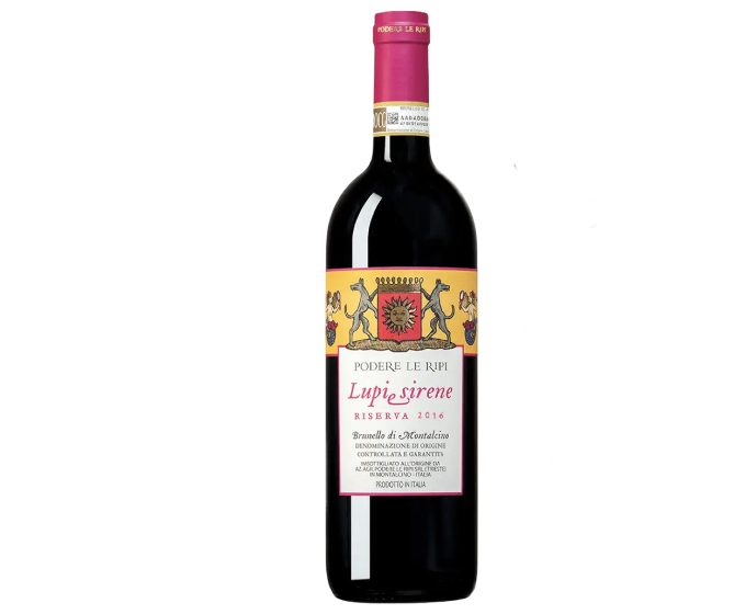 Podere Le Ripi Lupi e Sirene Riserva 2016 750ml (No Barcode)
