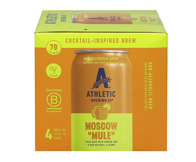 Athletic Moscow Mule NA 12oz 4-Pack Can