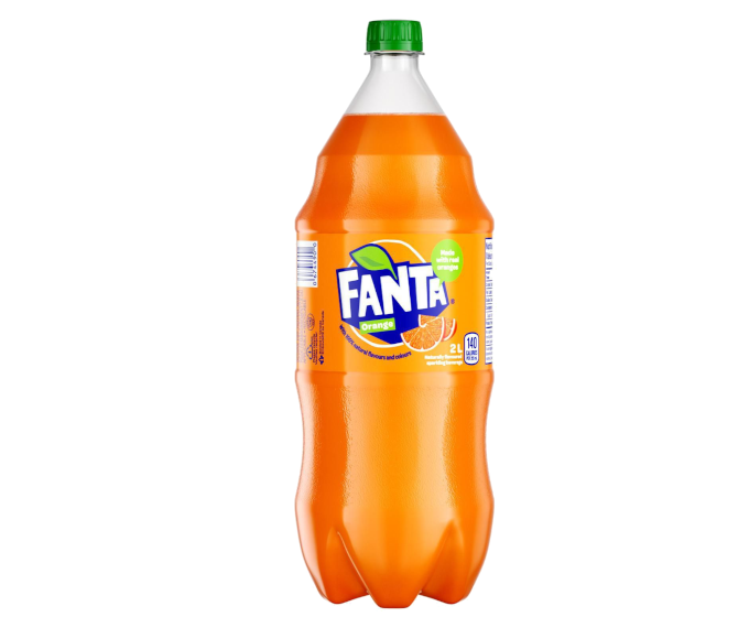 Fanta Orange Soda Bottle, 2 Liters