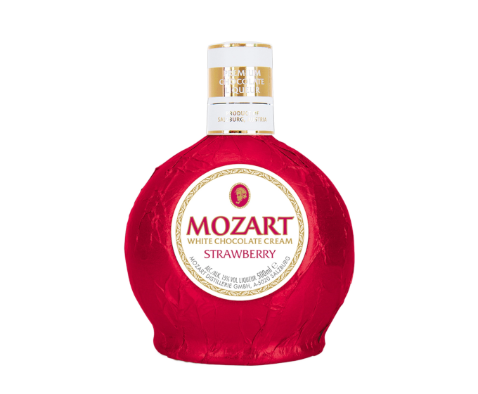 Mozart White Chocolate Strawberry Liqueur 750ml (DNO)