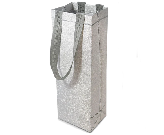 Wine Gift Bag With Handles (Silver)
