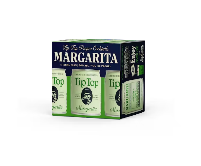 Tip Top Margarita 100ml 4Pack Can Primo Liquors