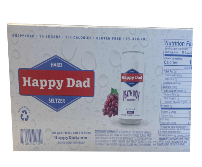 Happy Dad Hard Seltzer Grape Death Row 12oz 12-Pack Can (DNO