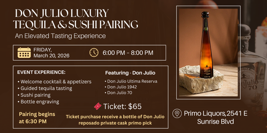 DON JULIO LUXURY TEQUILA & SUSHI PAIRING