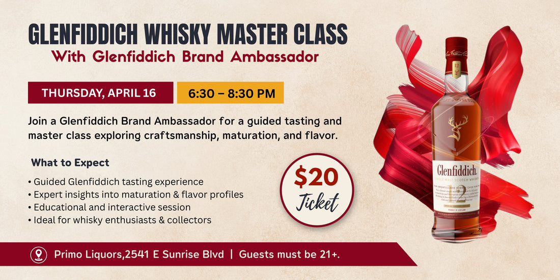 Glenfiddich Whisky Master Class - Hosted by a Glenfiddich Brand Ambassador