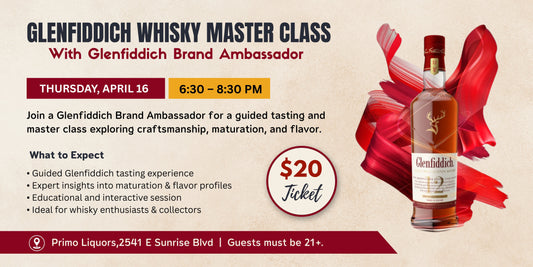 Glenfiddich Whisky Master Class - Hosted by a Glenfiddich Brand Ambassador