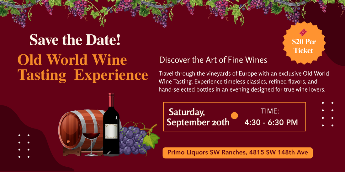 Old World Wine Tasting - Save the Date!