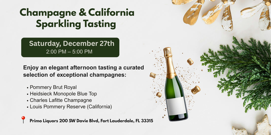 Champagne & California Sparkling Tasting
