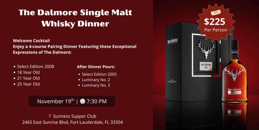 The Dalmore Single Malt Whisky Dinner
