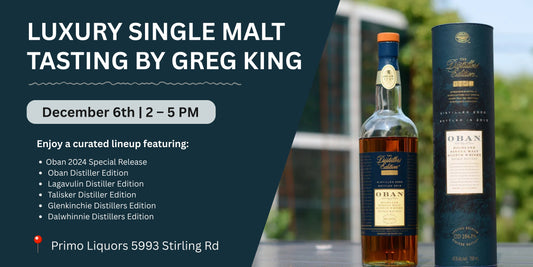 Luxury Single Malt Tasting - By Greg King