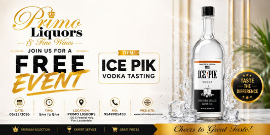 Ice Pik Vodka Complimentary Tasting Event at Primo Liquors