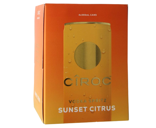 Ciroc Vodka Spritz Sunset Citrus 355ml 4-Pack Can - Cocktail at Primo Liquors Fort Lauderdale