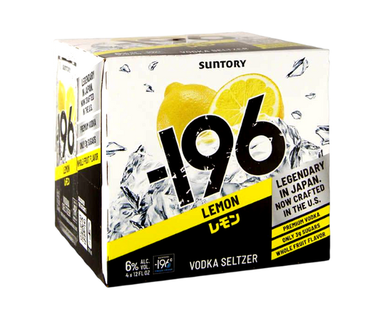 Suntory 196 Lemon 12oz 4-Pack Can
