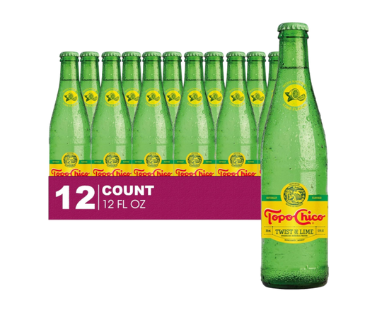 Topochico Mineral Water Lime 12oz 12-Pack Bottle