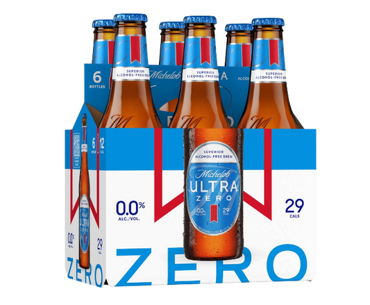 Michelob Ultra NA Zero 12oz 6-Pack Bottle - Non Alcoholic at Primo Liquors Fort Lauderdale
