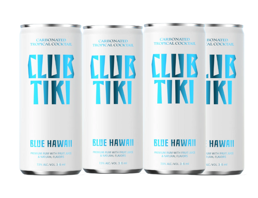 Club Tiki Blue Hawaii 375ml 4-Pack Can