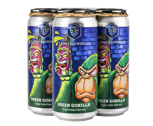 Three Sons Green Gorilla 16oz 4-Pack Can
