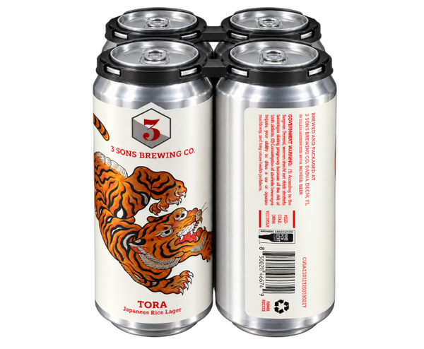 Three Sons Tora 16oz 4-Pack Can