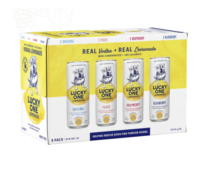 Lucky One Lemonade Variety 12oz 8-Pack Can