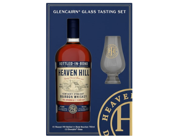 Heaven Hill 7 Years Bottled in Bond 750ml With Glencairn Glass