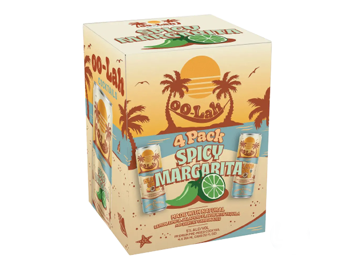 Oo Lah Spicy Margarita 12oz 4-Pack Can