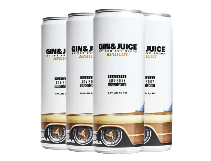 Gin & Juice By Dre And Snoop Apricot 355ml 4-Pack Can