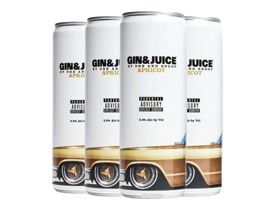 Gin & Juice By Dre And Snoop Apricot 355ml 4-Pack Can