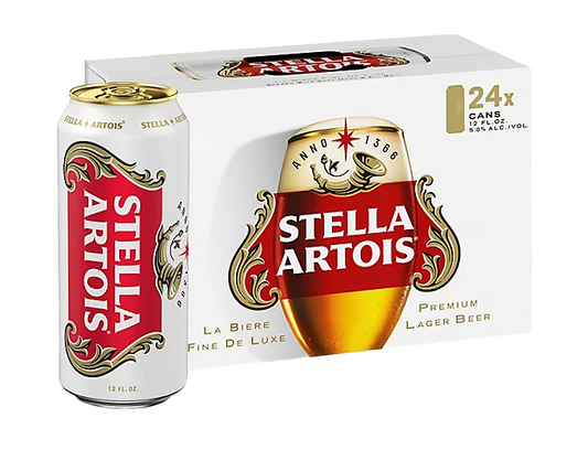 Stella Artois 12oz 24-Pack Can