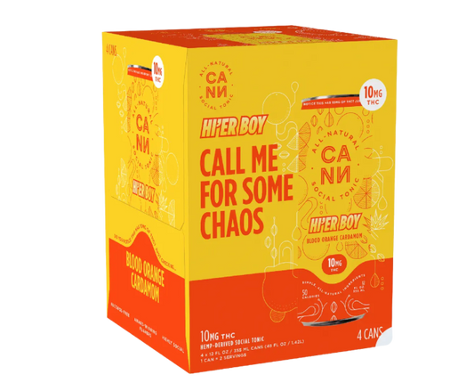 Cann Hier Boys Blood Orange Cardamom THC 10mg 12oz 4-Pack Can