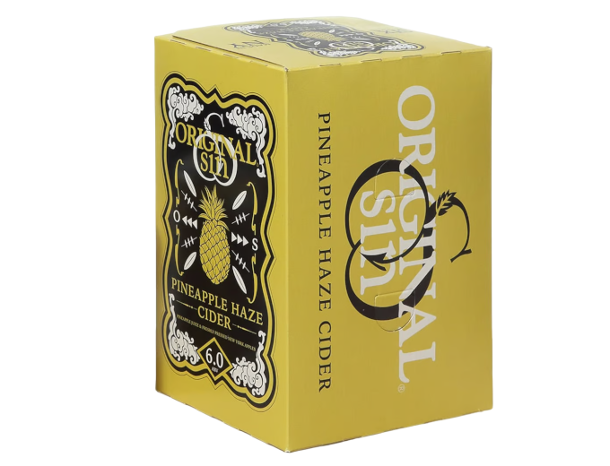 Original Sin Pineapple Haze Cider 12oz 6-Pack Can