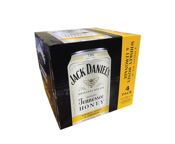 Jack Daniels Tennessee Honey and Lemonade 12oz 4-Pack Can (DNO P3)