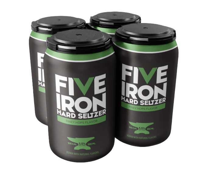 Five Iron Hard Seltzer Piney Hops 355ml 4-Pack Can