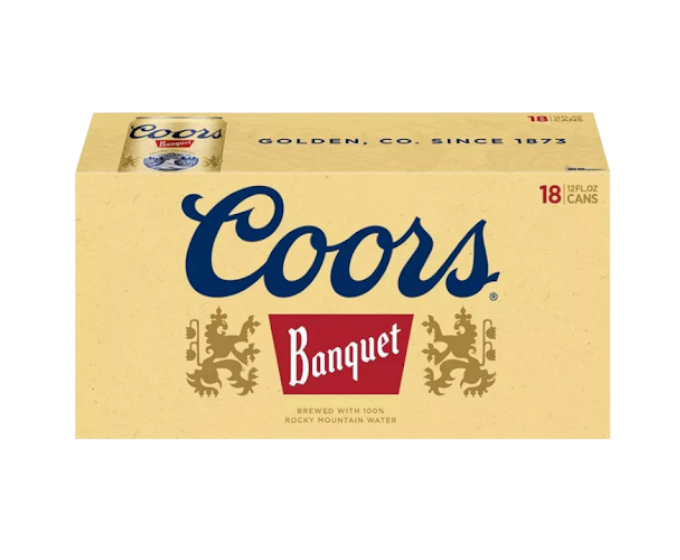 Coors Banquet 12oz 18-Pack Can - American Lager at Primo Liquors Fort Lauderdale