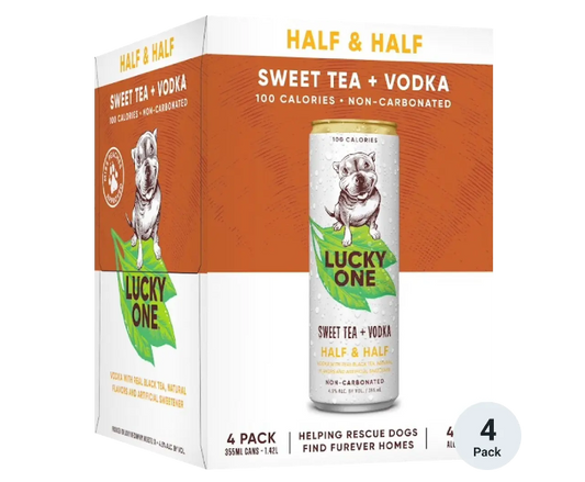 Lucky One Half & Half Sweet Tea Vodka 12oz 4-Pack Can