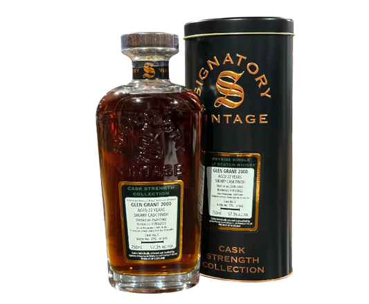 Signatory Vintage Cask Strength Collection Glen Grant 22 Years 2000 750ml