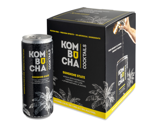 Elevated Kombucha Sunshine State 12oz 4-Pack Can - Cocktail at Primo Liquors Fort Lauderdale