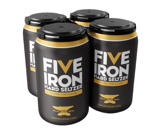 Five Iron Hard Seltzer Pilsner 355ml 4-Pack Can