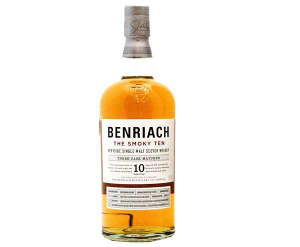 The Benriach The Smoky Ten 10 Years 750ml, Scotch Whiskey