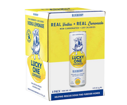 Lucky One Lemonade Blueberry 12oz 4-Pack Can
