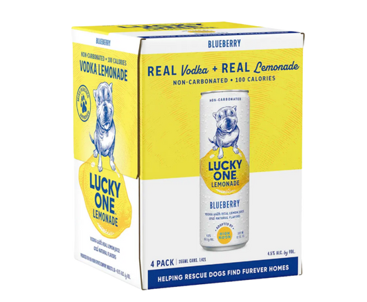 Lucky One Lemonade Blueberry 12oz 4-Pack Can