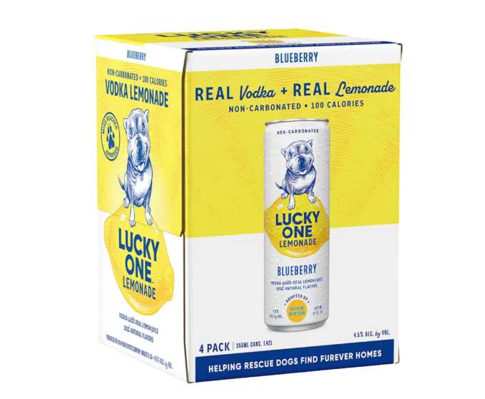 Lucky One Lemonade Blueberry 12oz 4-Pack Can (DNO P3)