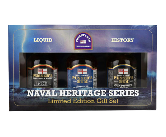 Pussers Naval Heritage Series Limited Edition Gift Set 3-Pack 50ml