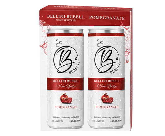 Bellini Bubbli Pomegranate 8.4oz 4-Pack Can
