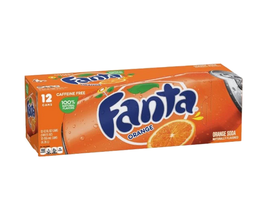 Fanta Orange 12oz 12-Pack Can