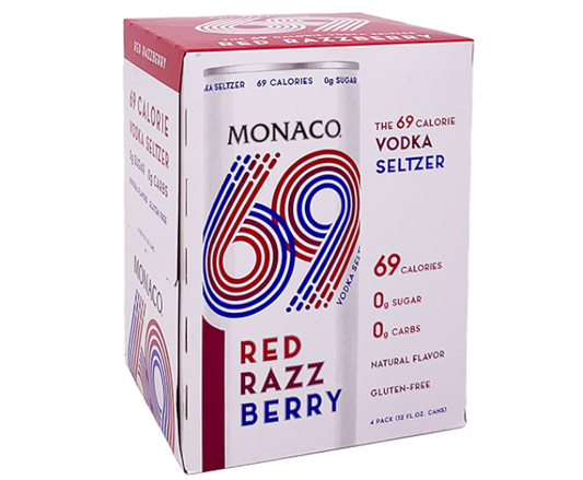 Monaco Cocktail 69 Red Razz Berry 12oz 4-Pack Can